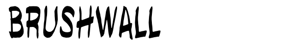 Brushwall font preview